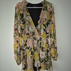 Yumi Kim Black Floral Kimono
